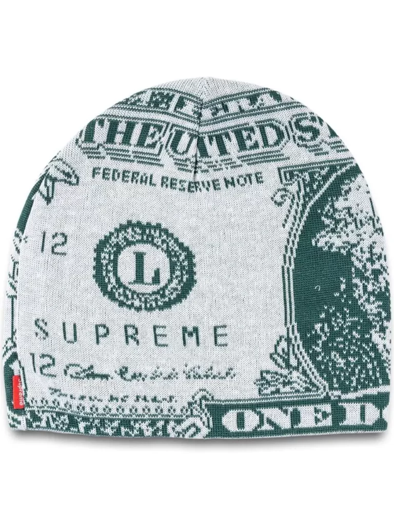 Supreme Dollar-print beanie插图