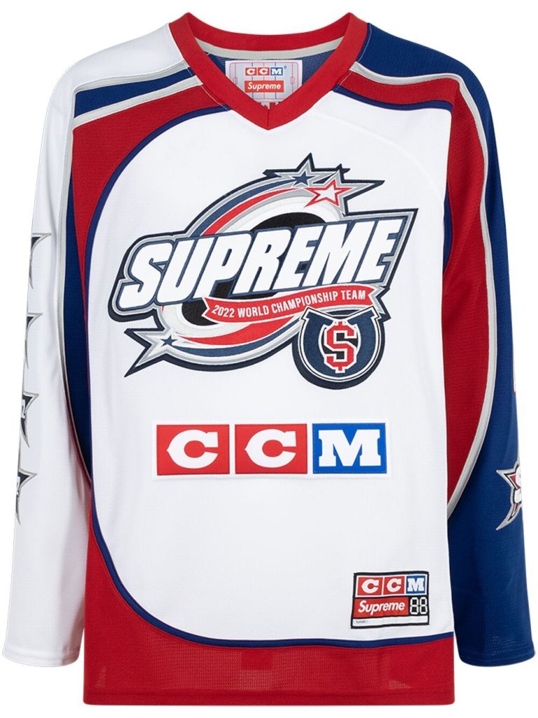 Supreme x CCM All Stars hockey jersey T-shirt插图